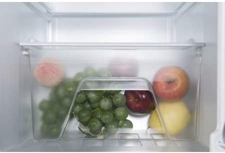 Galanz 3.1 cu ft Compact Refrigerator, Stainless Steel With Reusable Cloth