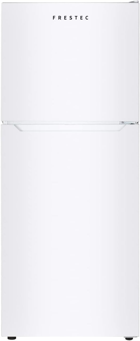12.1 CU' Refrigerator with Freezer, Apartment Size Refrigerator Top Freezer, 2 Door Fridge with Adjustable Thermostat Control, Freestanding, Door Swing, White (FR 1202 WH)