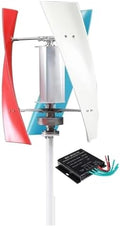 1000W Vertical Wind Turbine Generator Kit for Home & Street Lighting, 12V/24V/48V/220V AC, Low Speed Start, Complete with Controller, Renewable Energy Power Solution
