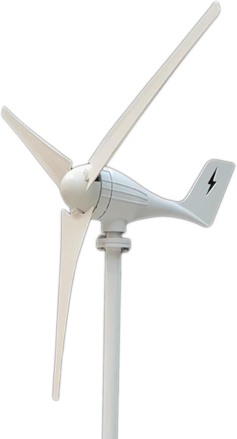 High Power Generation Rate Small Home Outdoor Permanent Magnet DC Wind Turbine Generator, 300w, 600w, 1000w Windmill Generator, 3 Blades, Wind Turbine Generator(300w)