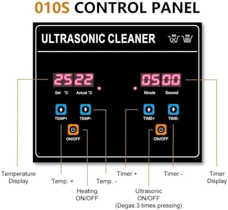 2L Ultrasonic Cleaner with 120W Digital Timer, Professional Jewelry Coin Cleaner, Small Industrial Cleaning Machine for Nail Art Tools Accessories