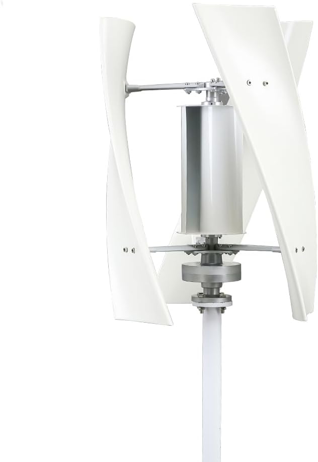 Noiseless Wind Turbine Generator Kit 3000W 12V 24V 48V Portable Wind Power Turbine Generator Kit 3 Blade +Controller Suitable for Patio Outdoor,24v