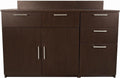 BREAKtime Breakroom Cabinet with Door and 3-Drawer Storage, Office Snack and Supply Cabinet, Commercial-Grade, Fully Assembled, 54' W x 24' D x 36' H, Appliances Not Included