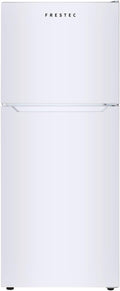 10.0 CU' Refrigerator with Freezer, Apartment Size Refrigerator Top Freezer, 2 Door Fridge with Adjustable Thermostat Control, Freestanding, Door Swing, White (FR 1002 WH)