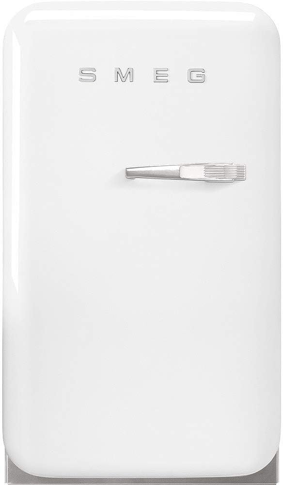 Smeg FAB5 Retro Mini Fridge – 50s Style Compact Small Refrigerator, 1.2 cu ft, Automatic Defrost, LED Lighting, Adjustable Shelves– Made in Italy – Perfect for Home, Dorm, Office, Hotel -White