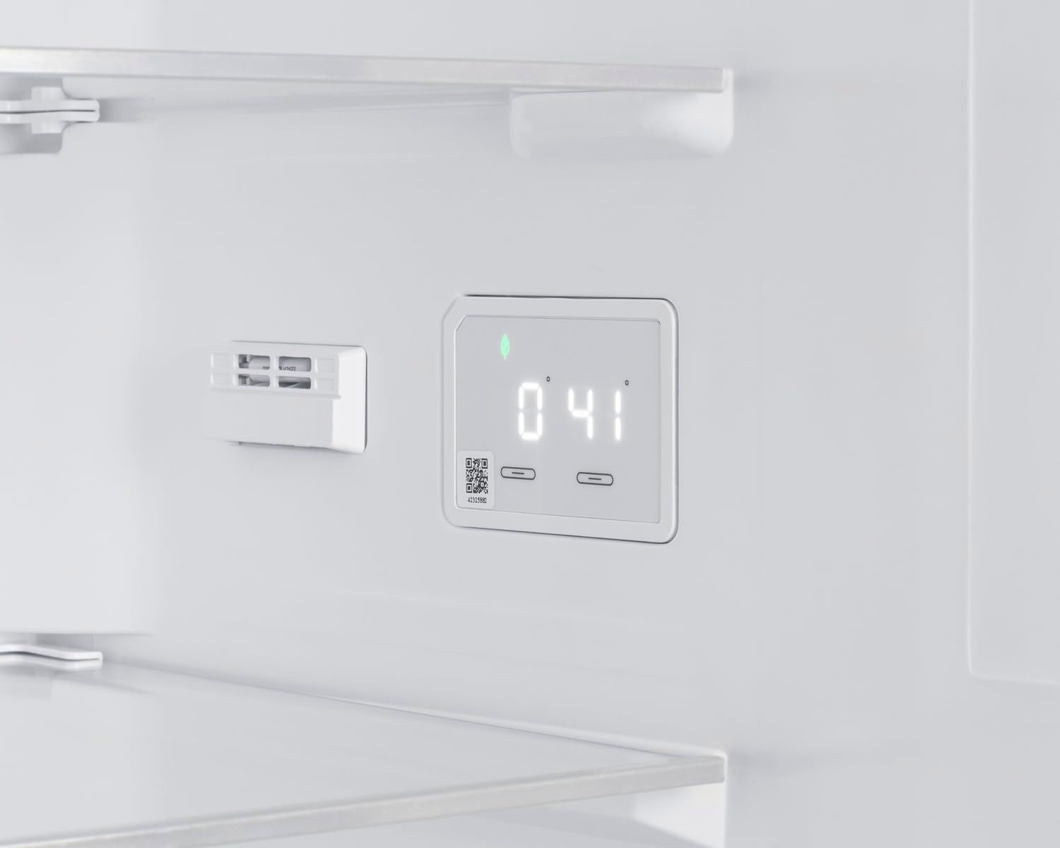 Summit 24' Bottom Freezer Refrigerator, Counter Depth Refrigerator- Freezer, Energy Star, White - FFBF121W (Right Hand Door)