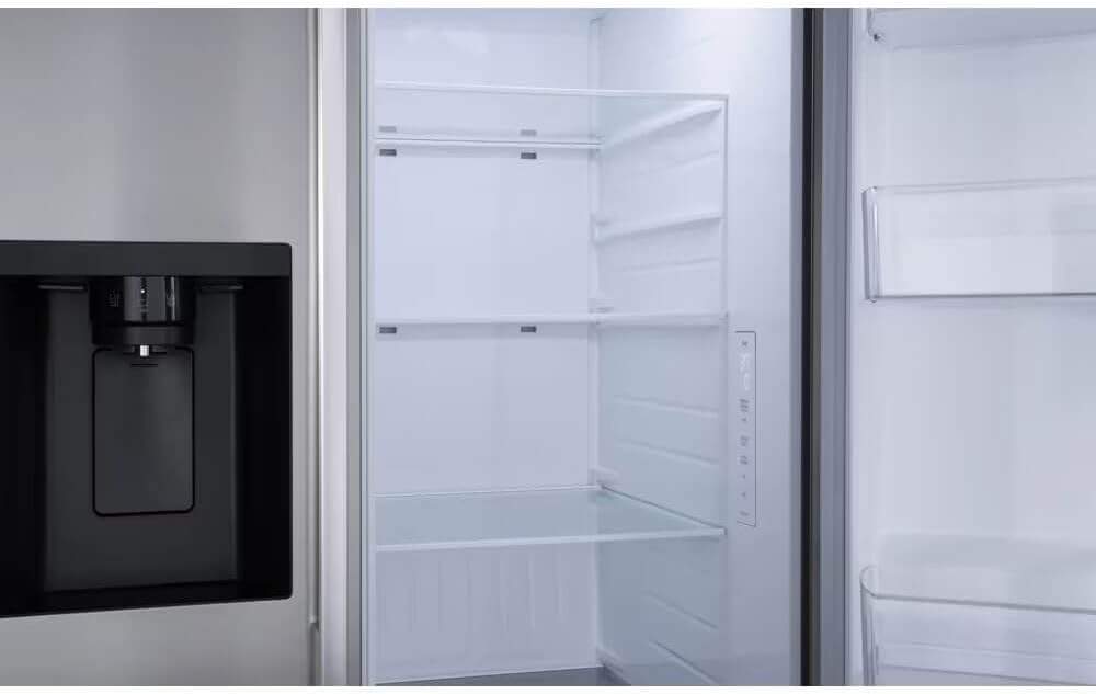 LG 27 cu. ft. Side-by-Side Standard Depth Slim in Door Ice and Water Dispenser in PrintProof Stainless Steel Wi-Fi Enabled LS27T3230S