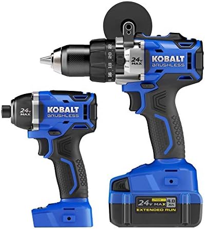 Kobalt 2-Tool 24-Volt Max Lithium Ion (Li-ion) Brushless Motor Cordless Combo Kit with Soft Case