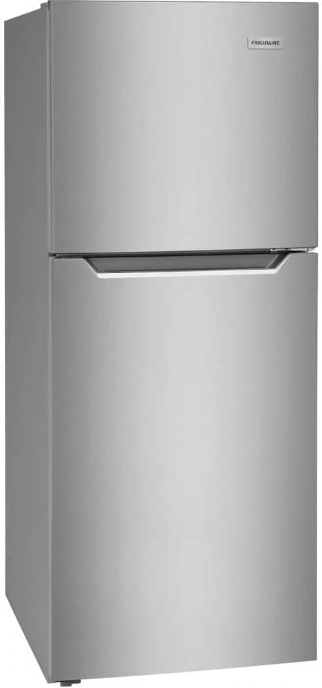 Frigidaire 11.6 Cu. Ft. Compact ADA Top Freezer Refrigerator in Brushed Steel with Electronic Control Panel, Reversible Door Swing, ENERGY STAR