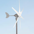 1000W Wind Turbine Generator, 24V Wind Power Generator, 6 Blade Wind Controller Turbine Generator kit for Home/Camping, White
