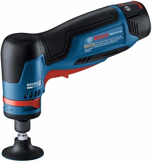 Bosch GWG12V-20SB23 12V Max Brushless 1/4 In. Right Angle Die Grinder Kit with (2) 3 Ah Batteries