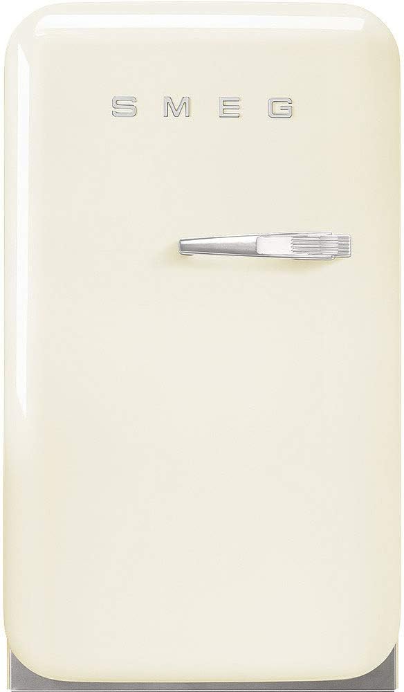 Smeg FAB5 Retro Mini Fridge – 50s Style Compact Small Refrigerator, 1.2 cu ft, Automatic Defrost, LED Lighting, Adjustable Shelves– Made in Italy – Perfect for Home, Dorm, Office, Hotel -Cream