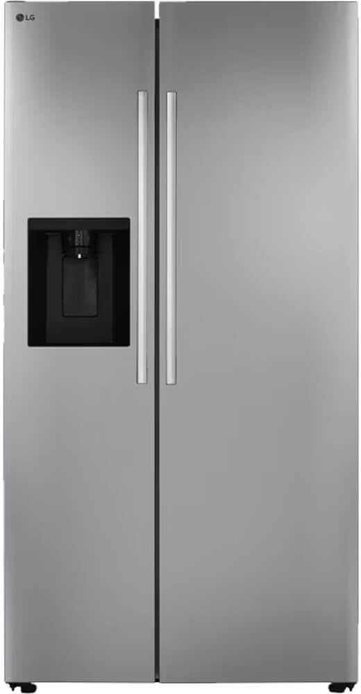 LG 27 cu. ft. Side-by-Side Standard Depth Slim in Door Ice and Water Dispenser in PrintProof Stainless Steel Wi-Fi Enabled LS27T3230S