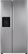 LG 27 cu. ft. Side-by-Side Standard Depth Slim in Door Ice and Water Dispenser in PrintProof Stainless Steel Wi-Fi Enabled LS27T3230S
