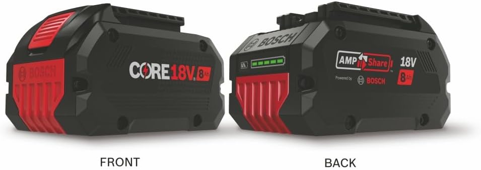 Bosch GXS18V-13N24 18V Starter Kit with (2) CORE18V® 8 Ah High Power Batteries and (1) 18V 16 Amp Battery Turbo Charger