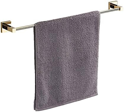 Towel Shelf Wall Mounted Towel Rack No Drilling Towel Ring Copper Wall Mounted Adhesive for Bathroom-Golden B