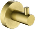 Towel Holder Brushed Gold Stainless Steel Bathroom Hardware, Hand Towel Ring, Toilet Paper Holder, 2 Robe Towel Hooks, Bathroom Accessories Kit Towel Hanger (Color : 4 Pieces Set) (Robe Hook)