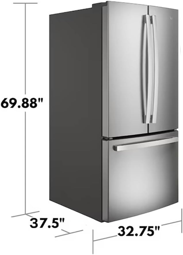 GE 24.7 cu. ft. French Door Refrigerator in Fingerprint Resistant Stainless Steel