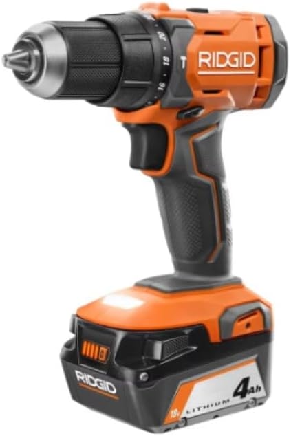 RIDGID 18V Hammer Drill and Circular Saw Kit with (1) 2.0 Ah, (1) 4.0 Ah Batteries & Charger