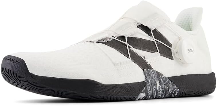 New Balance Men's Minimus TR V1 BOA Cross Trainer, White/Black, 8 W