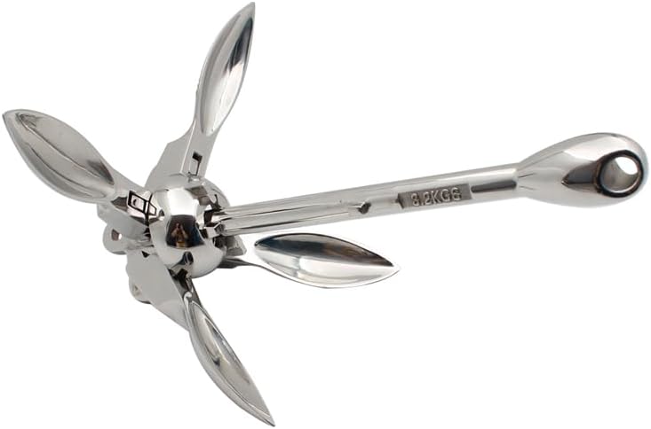 Generic Anchor Kit Compact Accessory for Canoe, Jon Boat, Jet Ski, Paddle Board, SUP | Folding Kayak Anchor 0.7/1.5 KG - (Specification: 1.5 KG)