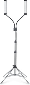 GLAMCOR Elite X Table Top Light Kit: HD Daylight LED Lighting for Lash Techs, Estheticians, & Content Creator Essentials | Adjustable Tripod Led Light & Portable Light with Dual Flexible Arms