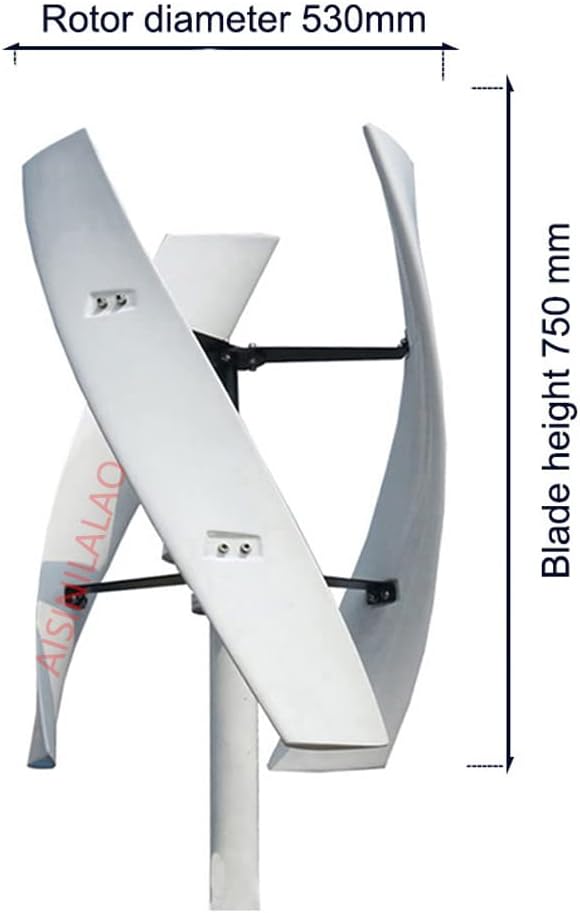 1000W-10000W Wind Turbines Generator Kit,Low Wind Speed Start 3 Blade Home Wind Turbine W/Controller for Home, Boats, Street Lighting (12V-220V)