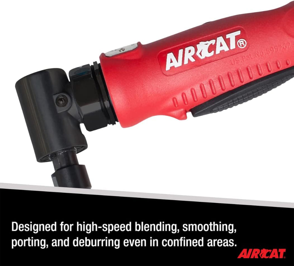 AIRCAT Pneumatic Tools 6255 Composite Right Angle Die Grinder 20,000 RPM