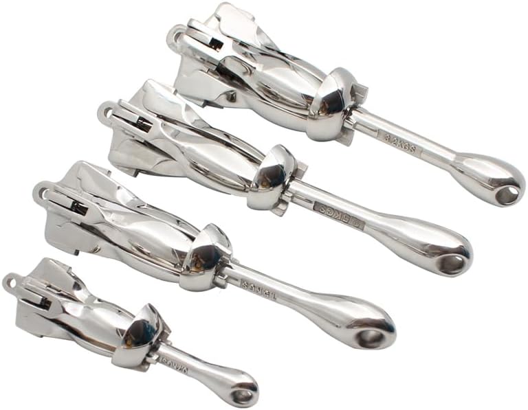 Generic Anchor Kit Compact Accessory for Canoe, Jon Boat, Jet Ski, Paddle Board, SUP | Folding Kayak Anchor 0.7/1.5 KG - (Specification: 1.5 KG)