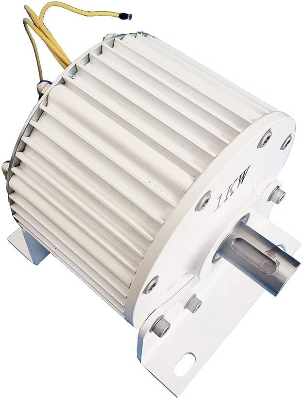 Wind Turbine Generator Kit, 1KW~10KW Low RPM Permanent Magnet Wind Turbine Generator 10000W 48V 96V Free Energy Generator Alternative Energy for Hybrid Solar Wind System(Without base,120-V_3000W)