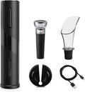 Electric Wine Opener Rechargeable Automatic Corkscrew Wine Bottle Opener with USB Charging Foil Cutter Bottle Stopper Poure (Color : A) (B)