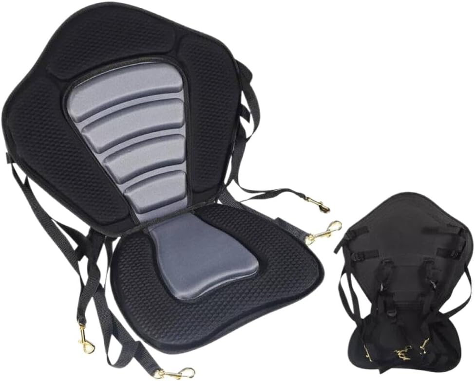 Paddle Board Seat Adjustable Kayak Seat Padded Canoe Backrest Seat With Detachable Storage Bag Compatible With Kayaks Rowboats Fishing Boats