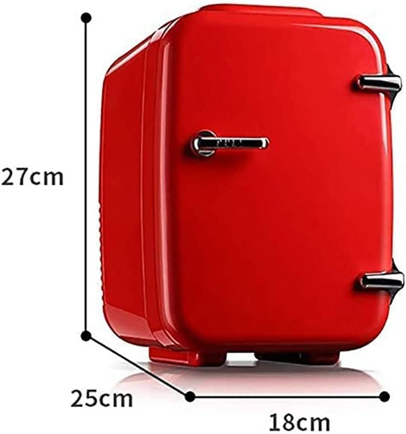 Portable Mini Fridge with 4L Electric Cooler and Warmer: AC/DC Thermoelectric System for Skincare, Food, Bedroom