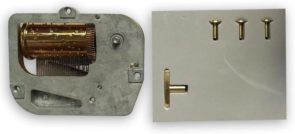 BinkeGG Play [ Memory ] 30 Note Golden Music Box Mechanism Sankyo Music Box Parts Musical Movement for DIY Music Boxes