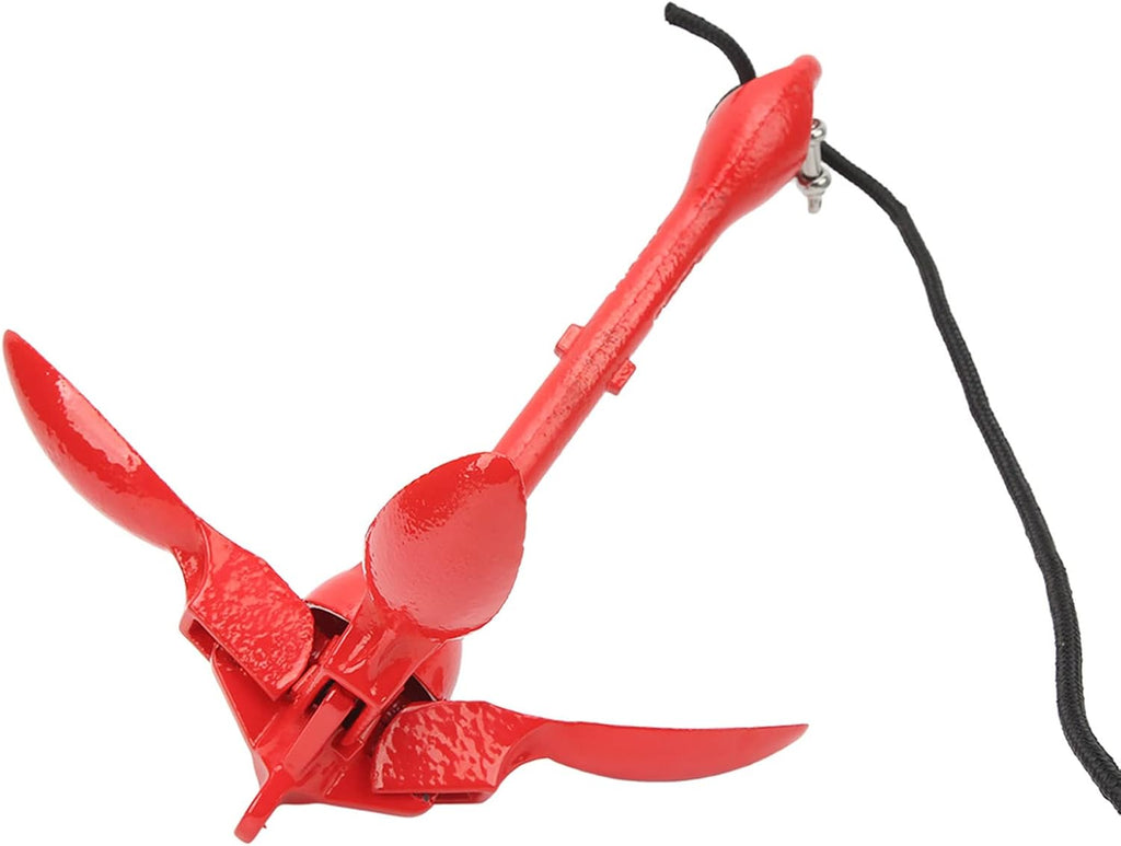 Kayak Anchor, Small Boat Anchor Kit Marine, Lightweight Compact Folding Grapnel Anchor with 39.4ft Tow Rope Carrying Bag for Fishing Kayak Paddle Board Canoe Jet Ski