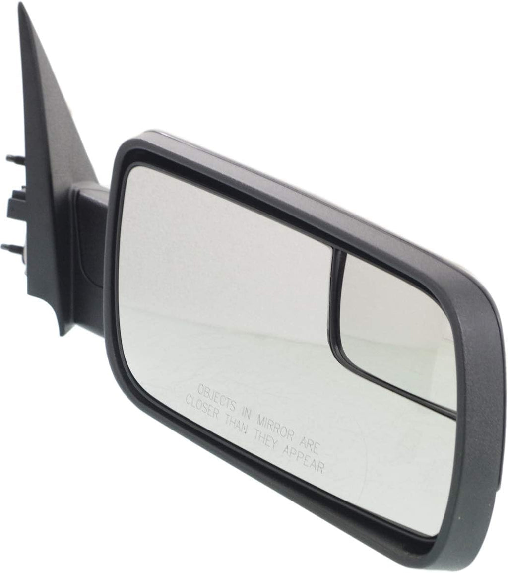 Kool Vue Driver & Passenger Side Power Non-Heated Mirrors for Ford Flex 2013-2019 With Spotter Glass; Without Memory & Puddle Lamp Textured