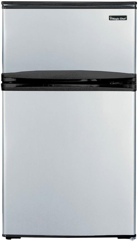 Magic Chef 3.1 cu. ft. Mini Refrigerator in Stainless Look (Stainless Steel)