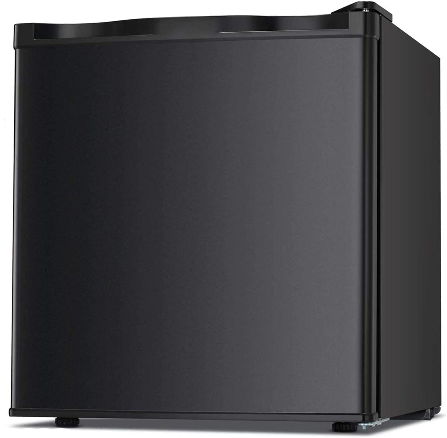 Antarctic Star Upright Freezer 1.1 Cu.ft, Compact Mini Freezer with Reversible Single Door, Temperature Control, Removable Shelves, Small freezer Stainless Steel for Dorms Home Office, Black