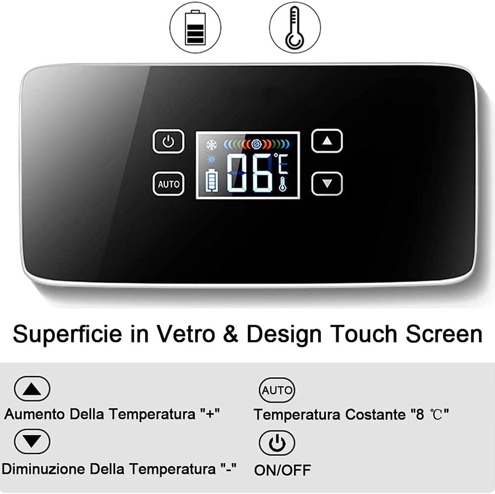 Insulin Cooler Box Mini Electric Insulin Cooler Portable Medicine Fridge Small Car Fridge 0-18℃ Cooler Bag Thermostat for Car Travel Home,Battery×1