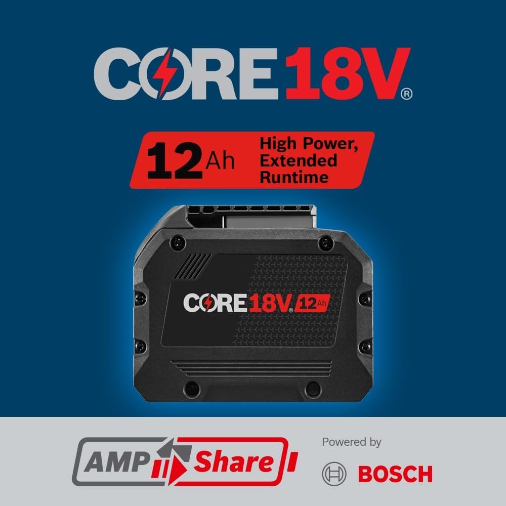 Bosch GBA18V120 18V CORE18V® Lithium-Ion 12 Ah High Power Battery