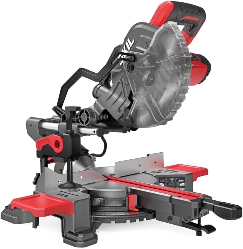 SKIL 10 Amp 7-1/4' Single Bevel Miter Saw with Compact Rail System & LED Shadow Line (Stand SRS0001 Sold Separately)-MS6306-00