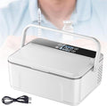 Insulin Cooler Case Diabetic Cooler Box Mini Drug Refrigerator Keeping Cooling 0-18℃ Portable car Insulin Cooler Box with Alarm, Battery Pack & USB(2Batteries)