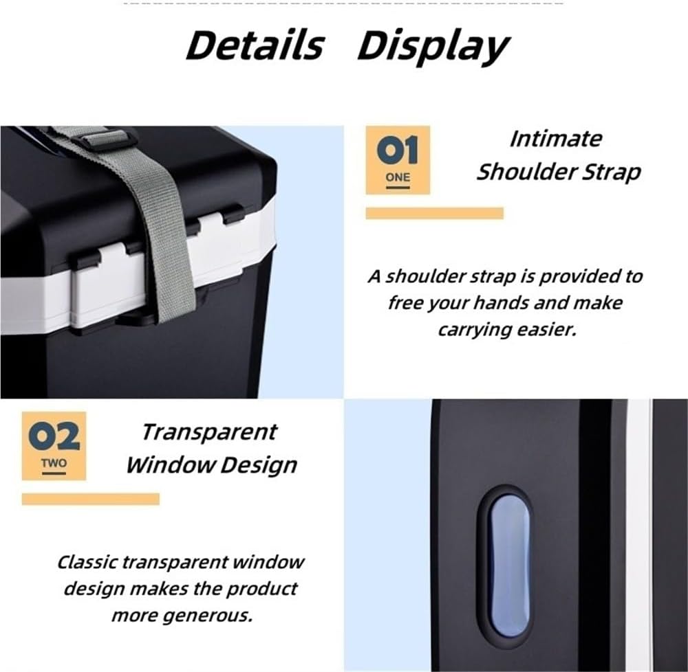 Plug in Coolers for Vehicles, 10L Car Refrigerator, Portable Freezer with Cooling and Heating Functions, Suitable for Outdoor, Car and Travel(Black)