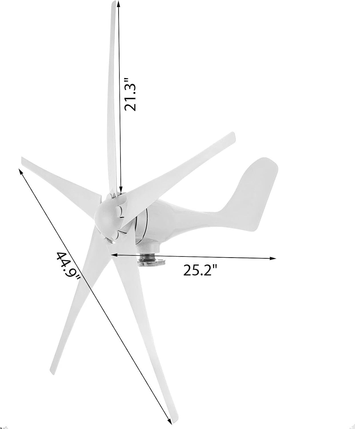 5000W Wind Turbine Generator Kit – 12/24/48V With 5 Blades And MPPT Charge Controller, Suitable For Marine, RV, Home & Hybrid Solar-Wind Systems(12v)
