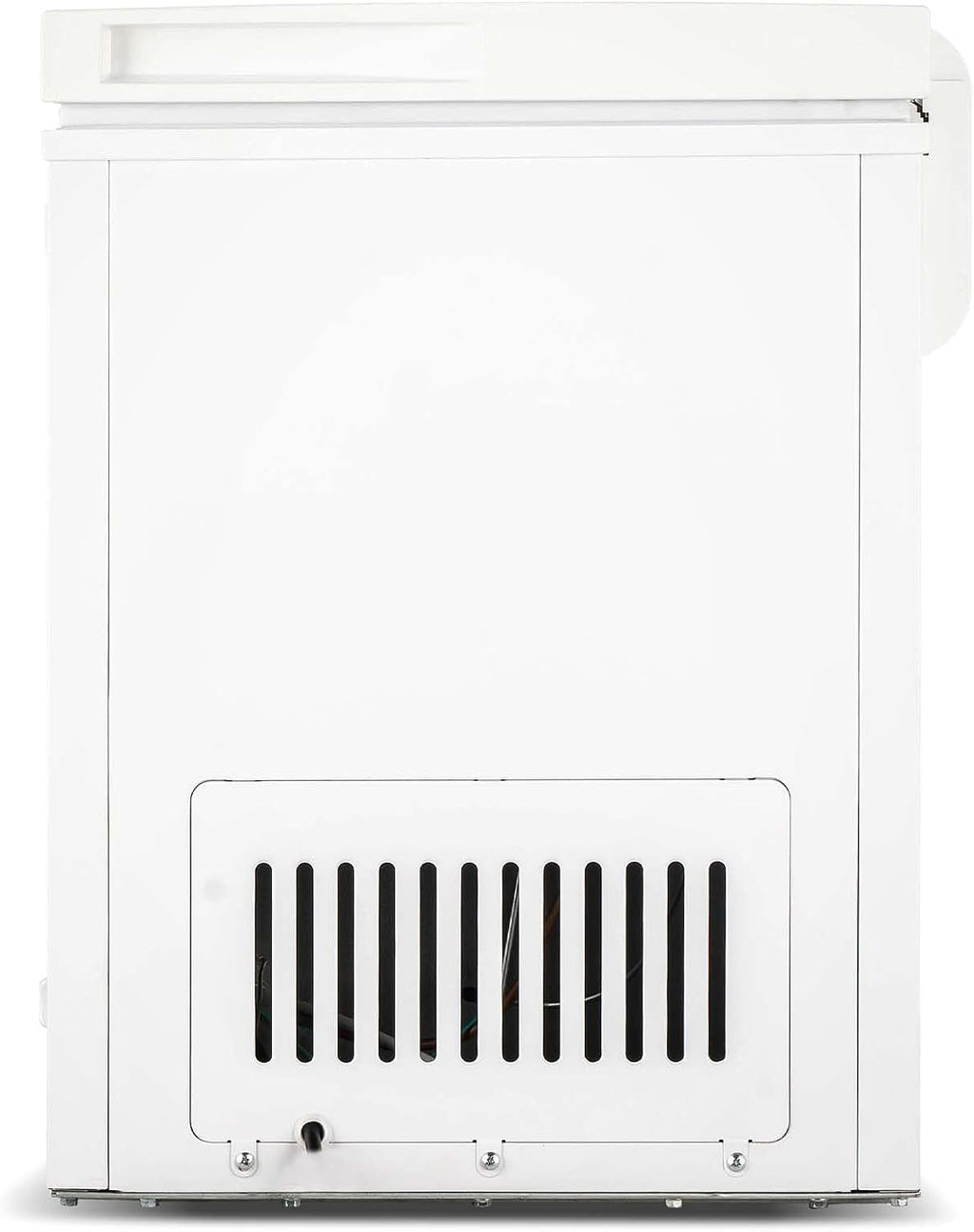 Frigidaire Chest Deep Freezer, 2.0 Cu. Ft. Capacity, Adjustable Thermostat-Removable Vinyl Coated Wire Basket-Easy Defrost Drain- Garage Ready- Pearl White