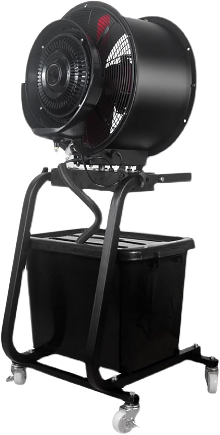 Large Misting Fans for Outside, Electric 47' Can Shake Head Outdoor Cooling Fan, Universal Wheel Design