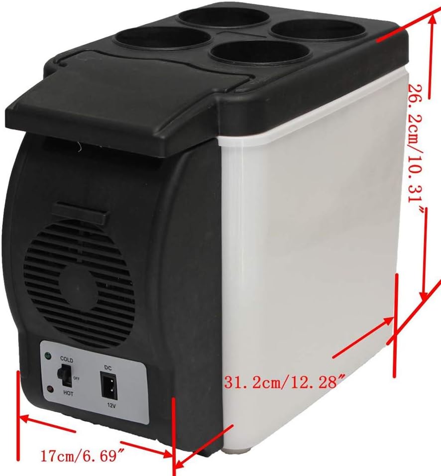 Electric Cool Box 6L Mini Home Camping Fridge Cooler and Warmer 12V Travel Portable Box Freezer for Car Auto Truck