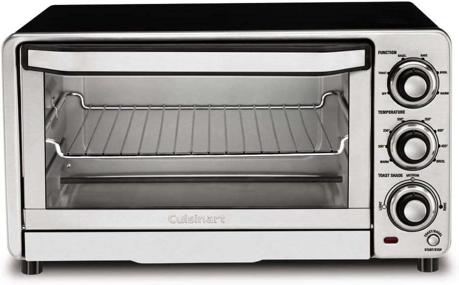 Cuisinart TOB-40N Custom Classic Toaster Oven Broiler, 17 Inch, Black & CCO-50BKN Deluxe Electric Can Opener, Black