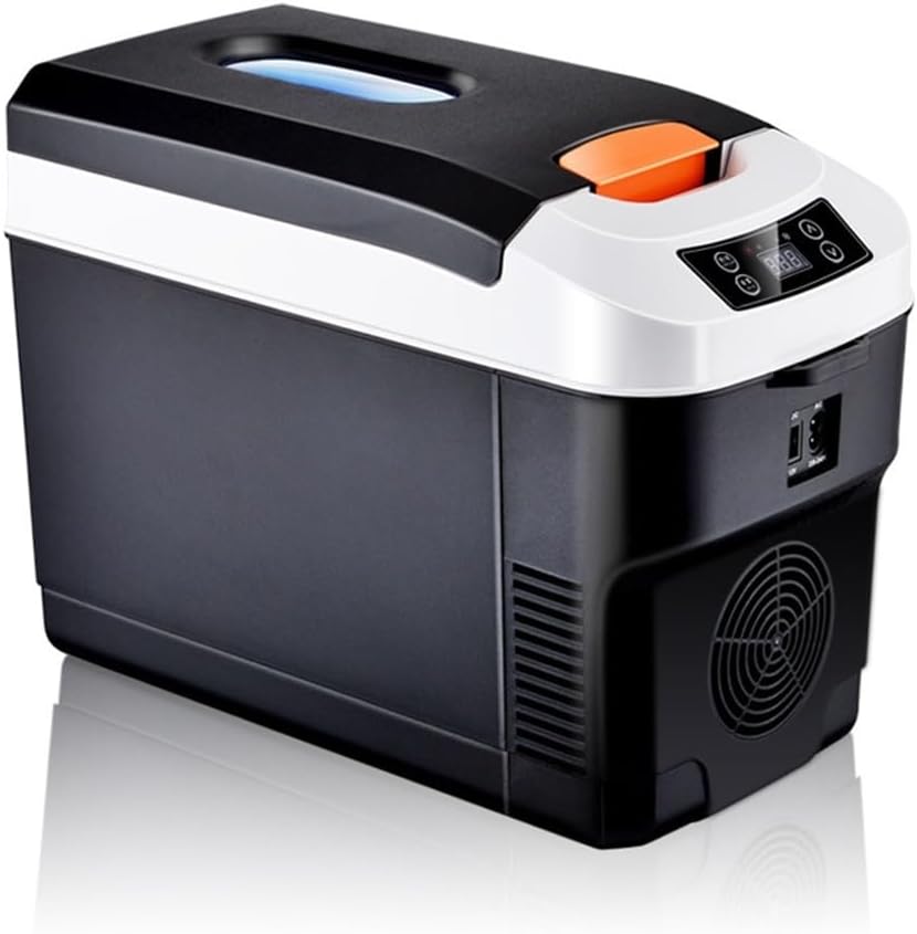 Plug in Coolers for Vehicles, 10L Car Refrigerator, Portable Freezer with Cooling and Heating Functions, Suitable for Outdoor, Car and Travel(Black)