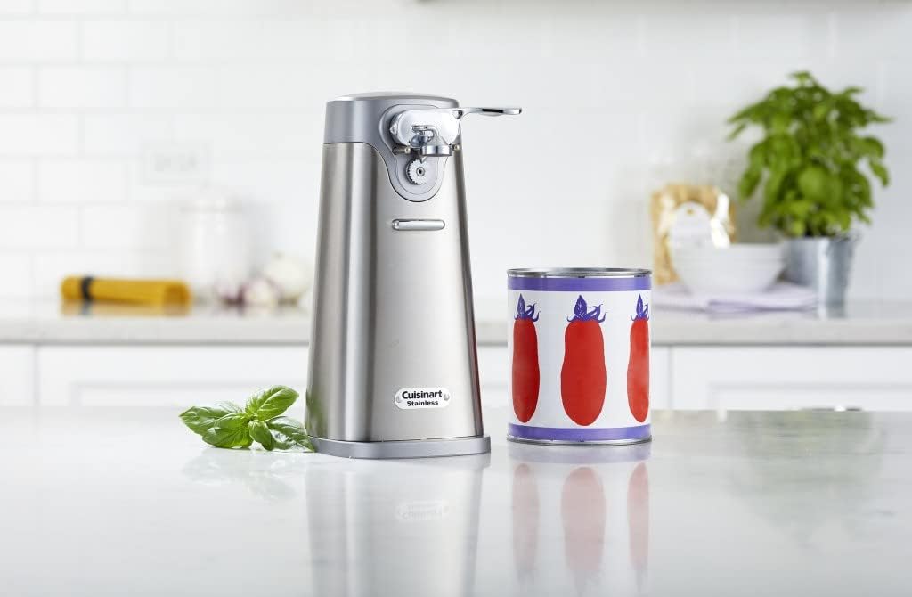 Cuisinart CPT-415P1 Countdown Metal Toaster, 2-Slice, Brushed Stainless & SCO-60 Deluxe Electric Can Opener, Quality-Engineered Motor System Allows you to Open Any Size Can, Stainless Steel